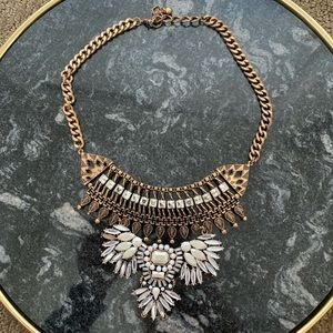 Gold statement necklace